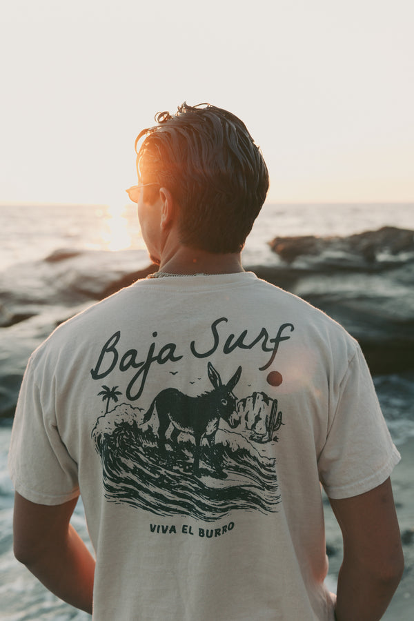 Camiseta de surfista Baja Surf Burro